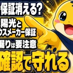 太陽光を後付けした際にハウスメーカーの住宅保証がどうなるか問いかけているイラスト